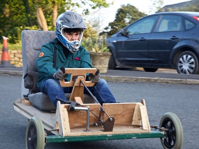 Scouts Go Carting
